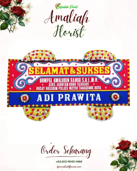 Papan Bunga Ucapan Selamat Cidamar